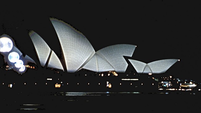 Sydney-Oper bei Nacht